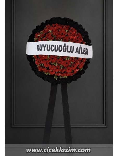 Kırmızı Standart Cenaze Çelengi
